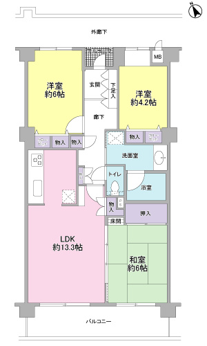 メゾン聖ヶ丘 間取り