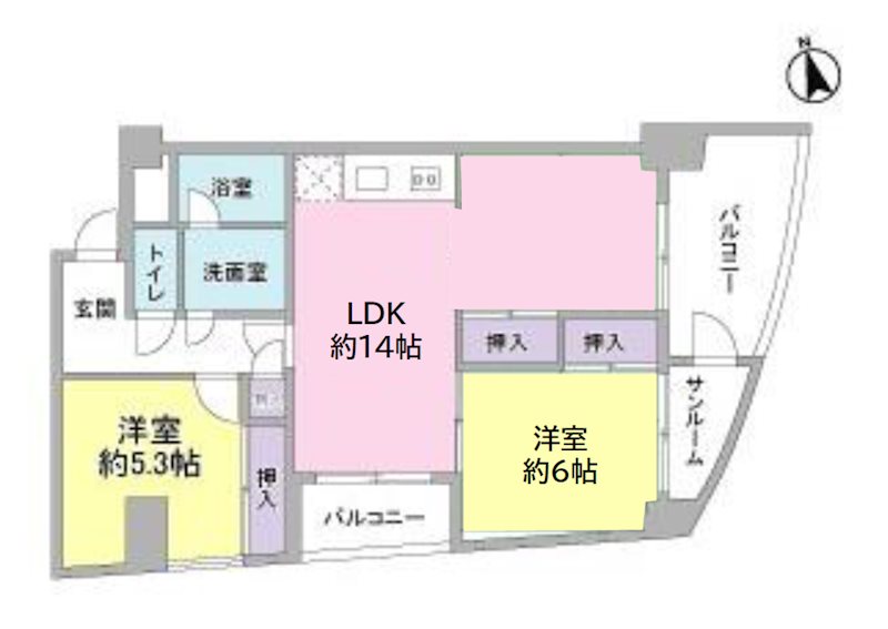鷹匠レジデンス 間取り