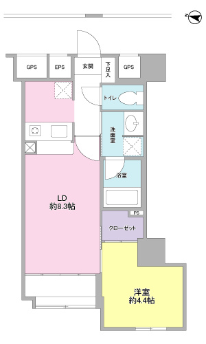 ヴィラ伝馬町 間取り
