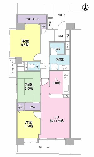 ウィンドリッヂ鷹匠 間取り