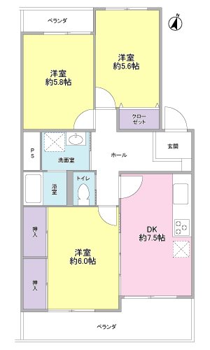 クレッセント瀬名 間取り