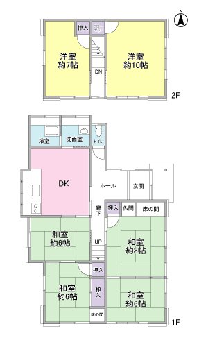 藤枝市高柳 中古戸建 間取図・土地図