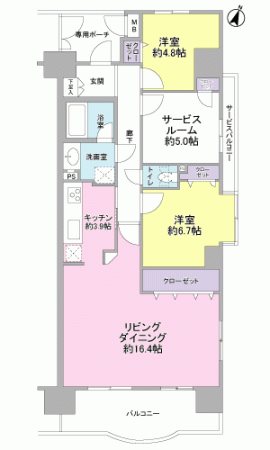ファミール藤枝グランビュー 10階 南東角住戸