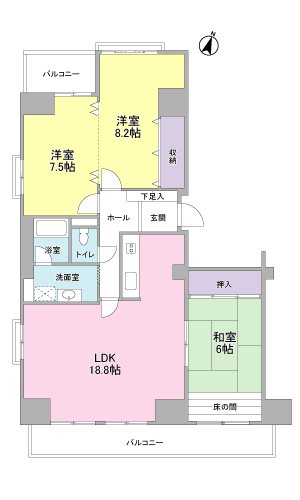 三島一番町ハイツ 間取図・土地図