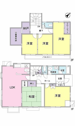 藤枝市南駿河台三丁目　中古戸建 ◆日当たり良好◆収納も豊富な5LDKの間取り