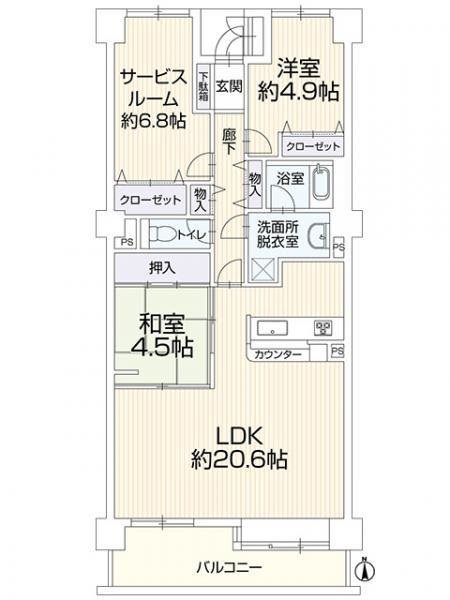 ガーデンコート三島 間取図・土地図