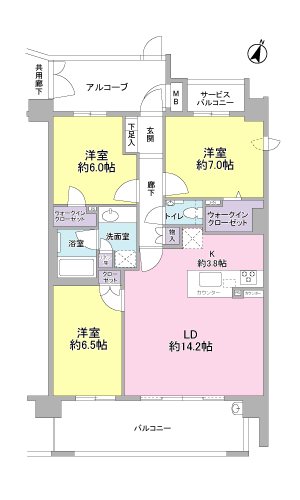 プレミスト愛宕の杜 全居室6帖以上のゆとりある３LDK