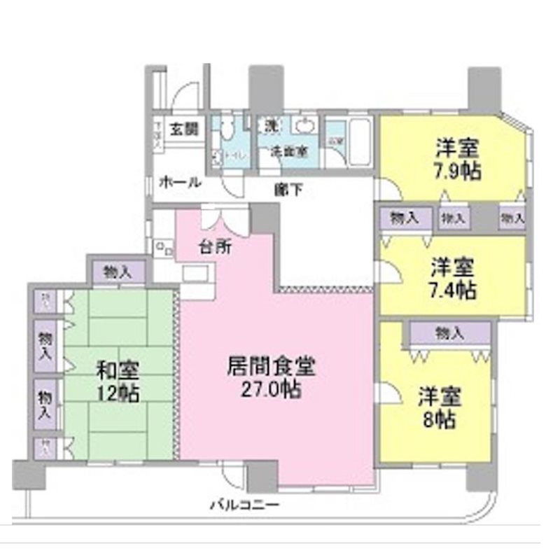 ヴァンヴェール92番館 間取図