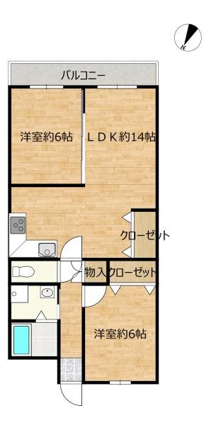 エンゼルハイム岡一色・第二 間取図・土地図