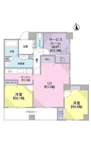 沼津大手町ハイツ 間取図・土地図