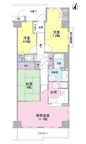 シティウィンズ三島  間取図・土地図