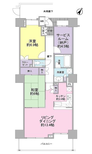 メゾン・グランツ三島幸原 間取図・土地図