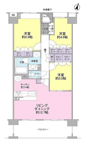 メゾン・グランツ藤枝前島703 間取図・土地図