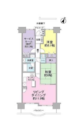 ファミール藤枝グランビュー 10階 南面バルコニー