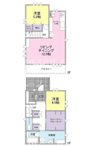 焼津市石津　中古戸建 間取図・土地図