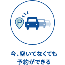 今、空いてなくても予約ができる