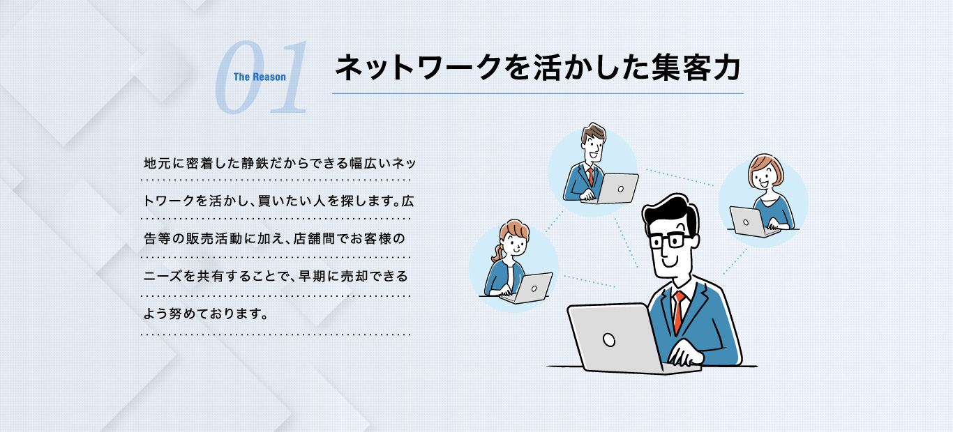 ネットワークを活かした集客力
